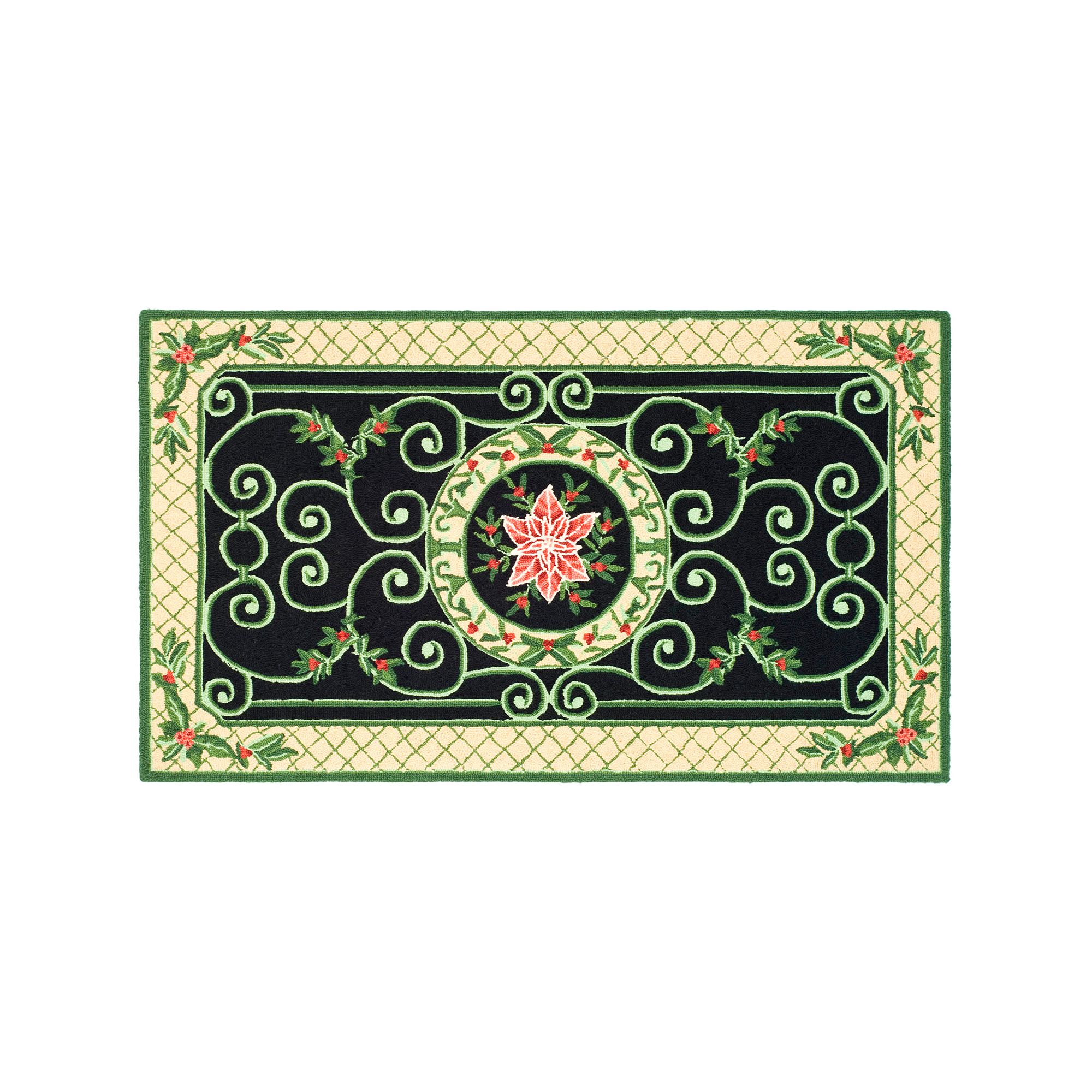 Safavieh Chelsea Holly Trellis Hand Hooked Wool Rug, Green Beige