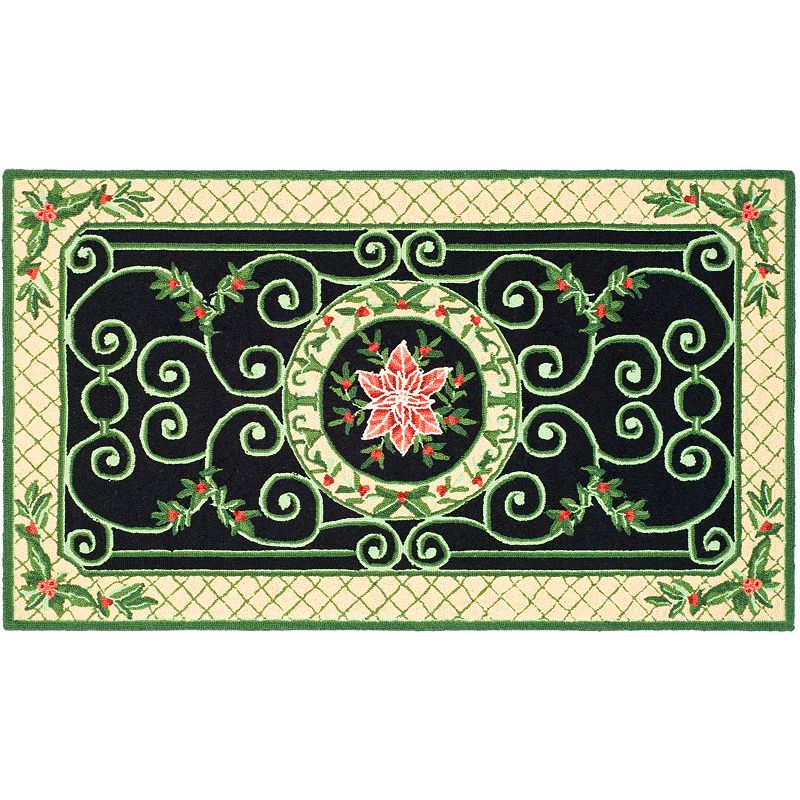 Safavieh Chelsea Holly Trellis Hand Hooked Wool Rug, Multicolor, 2X4 SLICE