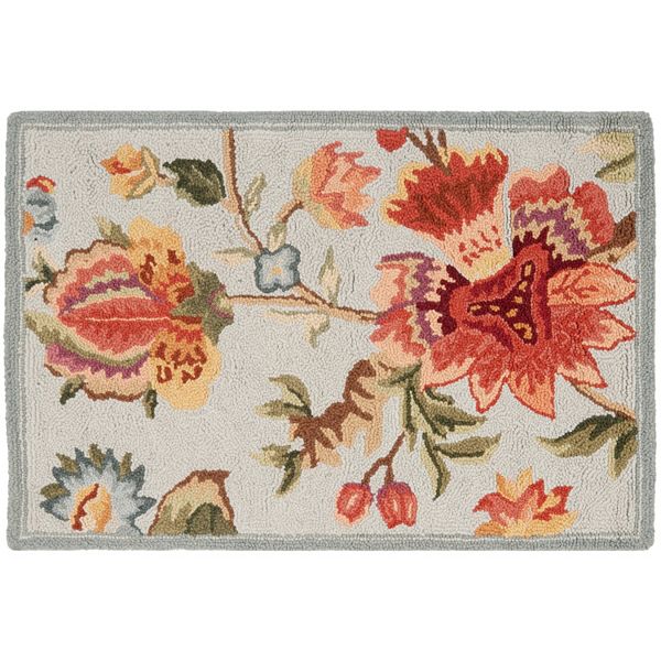 Safavieh Chelsea Snapdragon Framed Floral Wool Rug