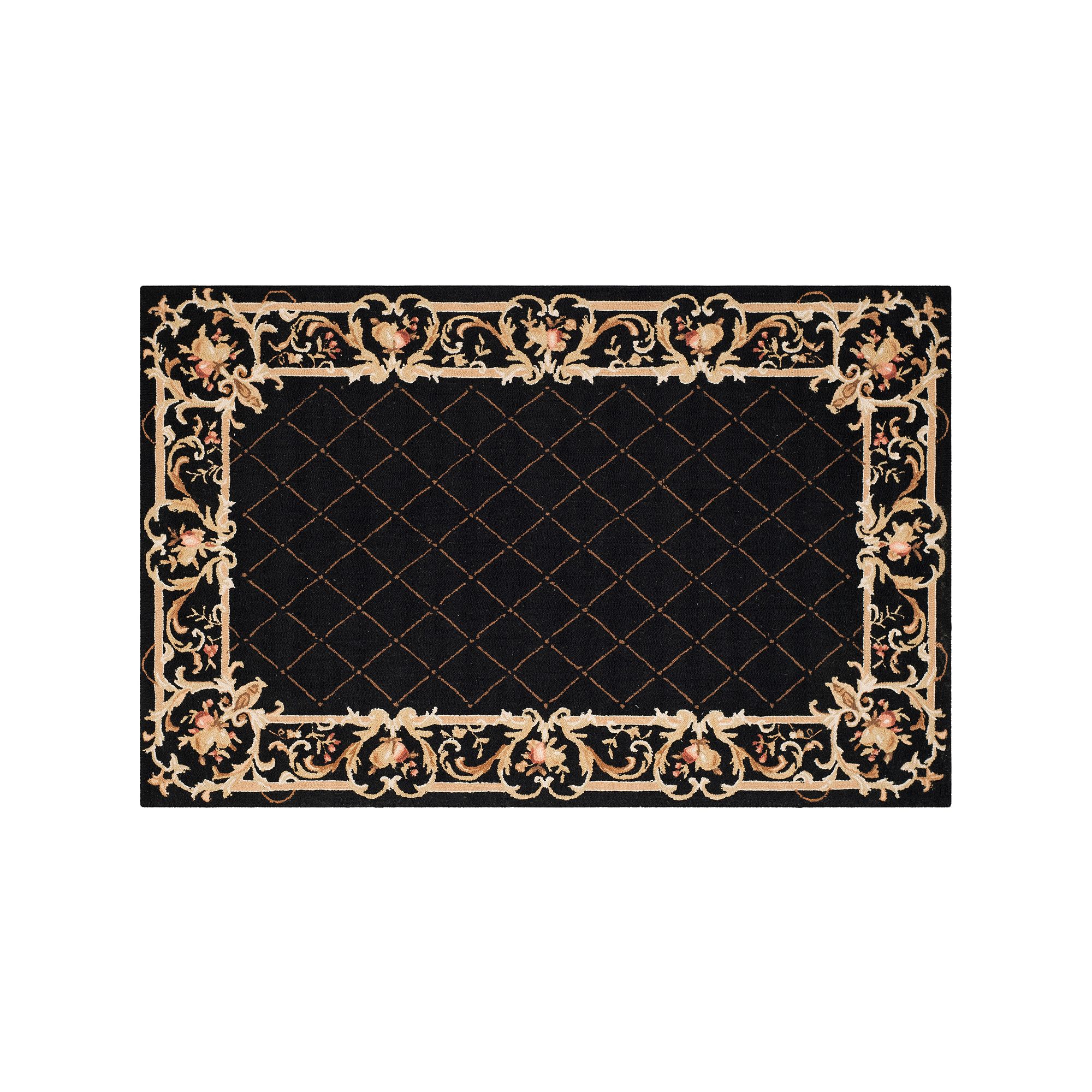 Safavieh Chelsea Country Border Hand Hooked Wool Rug, Black