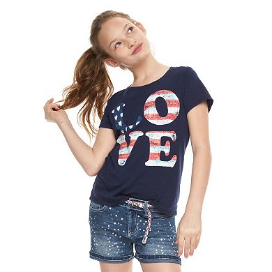 Girls 7-16 & Plus Size Mudd® Graphic Print T-Shirt