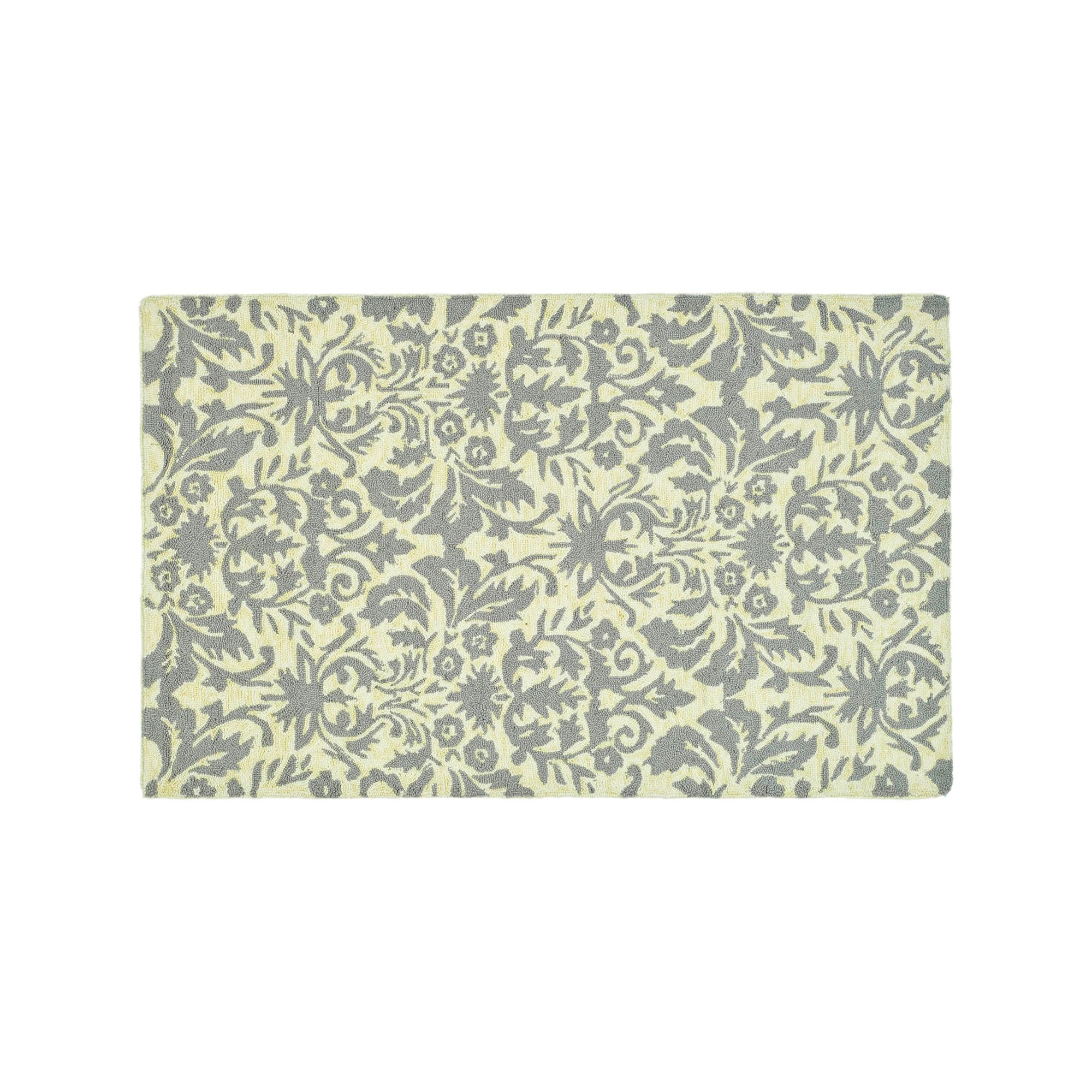 Safavieh Chelsea Palmaire Damask Hand Hooked Wool Rug, Beige Yellow Gray