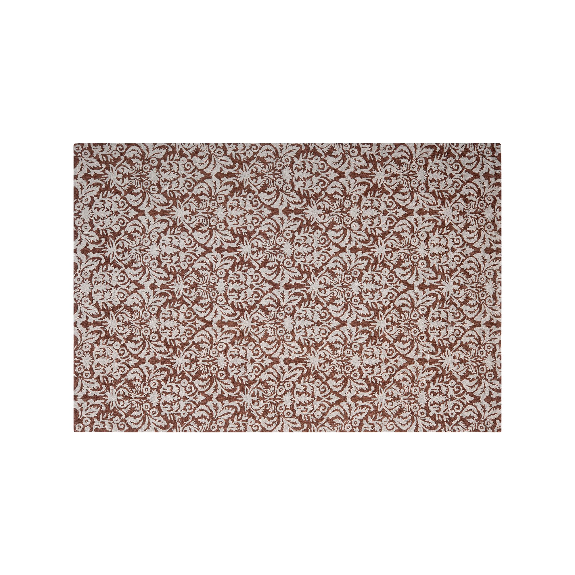 Safavieh Chelsea Palmaire Damask Hand Hooked Wool Rug, Brown Gray