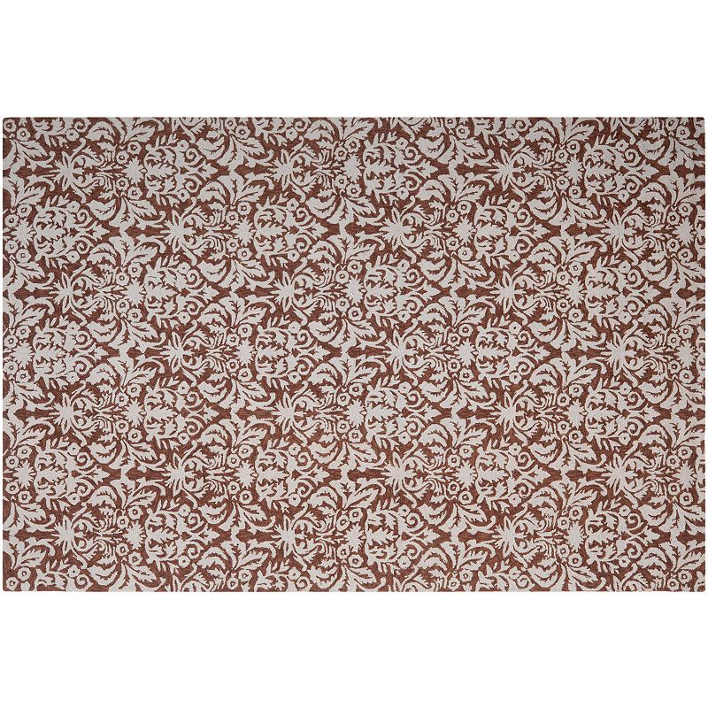 Safavieh Chelsea Palmaire Damask Hand Hooked Wool Rug, Multicolor, 5X8 Ft