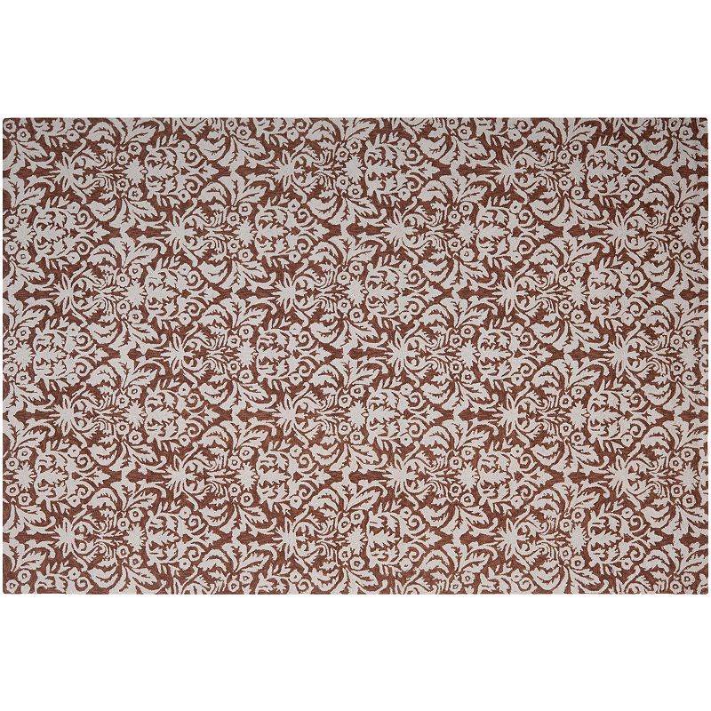 Safavieh Chelsea Palmaire Damask Hand Hooked Wool Rug, Multicolor, 5X8 Ft