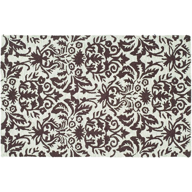 Safavieh Chelsea Palmaire Damask Hand Hooked Wool Rug, Multicolor, 6X9 Ft