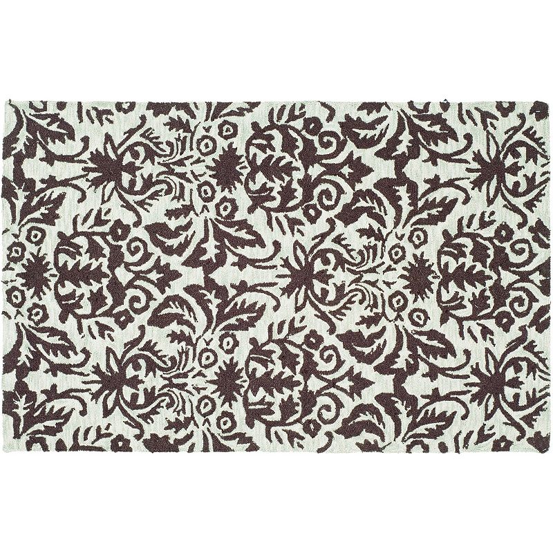 Safavieh Chelsea Palmaire Damask Hand Hooked Wool Rug, Multicolor, 6X9 Ft