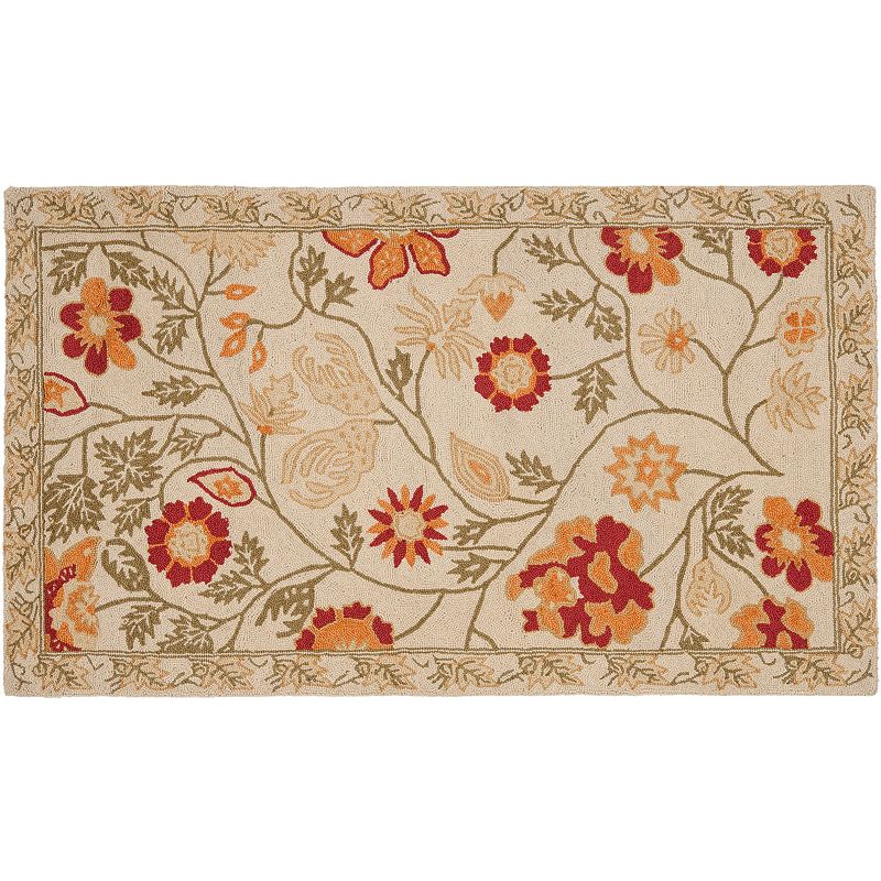 Safavieh Chelsea English Rose Hand Hooked Wool Rug, Multicolor, 8.5X11.5Ft