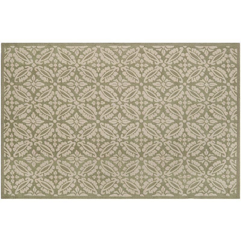 SAFAVIEH Chelsea Margery Geometric Runner Rug  Sage  2’ 6”  x 10’