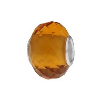 Individuality Beads Sterling Silver Multifaceted Glass Bead