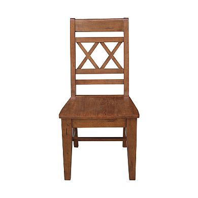 International Concepts 2-piece Canyon Double X-Back Chair Set