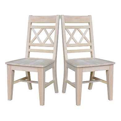 International Concepts 2-piece Canyon Double X-Back Chair Set