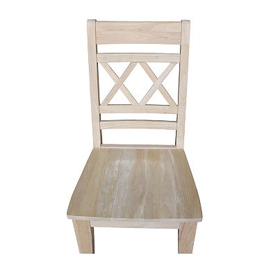 International Concepts 2-piece Canyon Double X-Back Chair Set