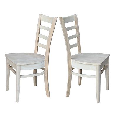 International Concepts Emily Side Chair 2-piece Set