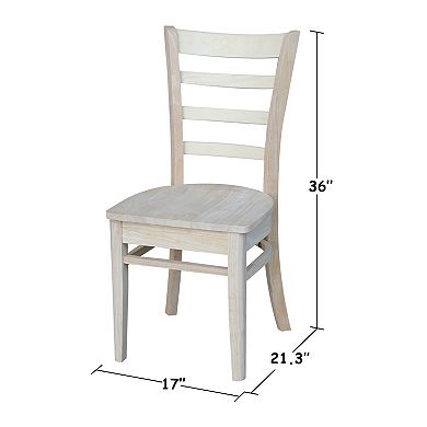 International Concepts Emily Side Chair 2-piece Set