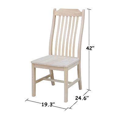 International Concepts 2-piece Steambent Mission Chair Set