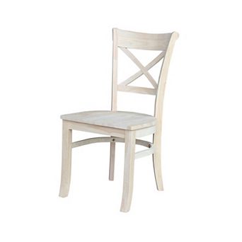 International Concepts 2 pc Charlotte X-Back Chair Set
