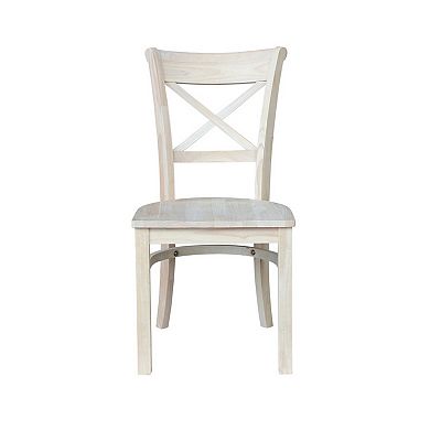 International Concepts 2-piece Charlotte X-Back Chair Set