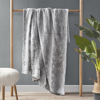Madison Park Madison Park Lilly Faux Fur Fringe Throw