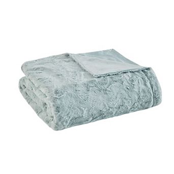 Madison Park Marselle Oversized Faux Fur Throw Blanket