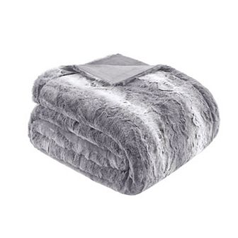 Madison Park Marselle Oversized Faux Fur Throw Blanket