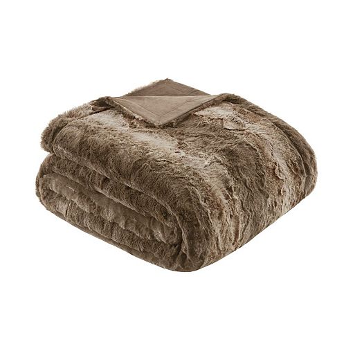 Madison Park Marselle Oversized Faux Fur Throw