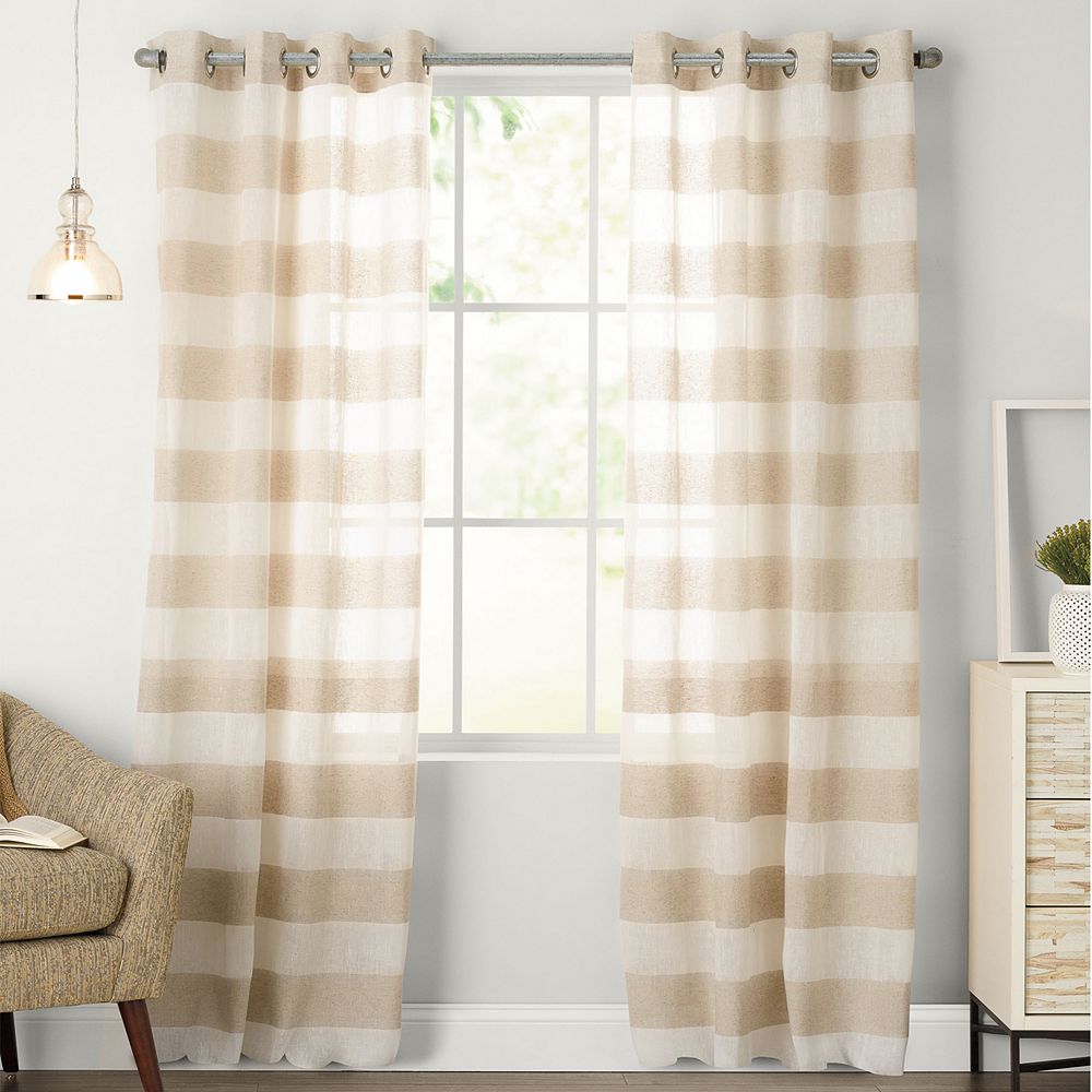 Sonoma Goods For Life 1 Panel Naturals Attaquin Window Curtain