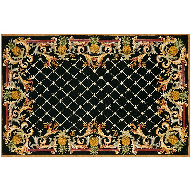 Safavieh Chelsea Pineapple Trellis Framed Wool Rug, Multicolor, 2.5X8 Ft