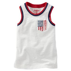 Boys 4-7x OshKosh B'gosh® Patriotic American Flag Pocket Tank