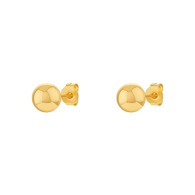 PRIMROSE 14k Gold-Plated Ball Stud Earrings