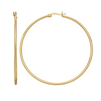 PRIMROSE 14k Gold-Plated Hoop Earrings