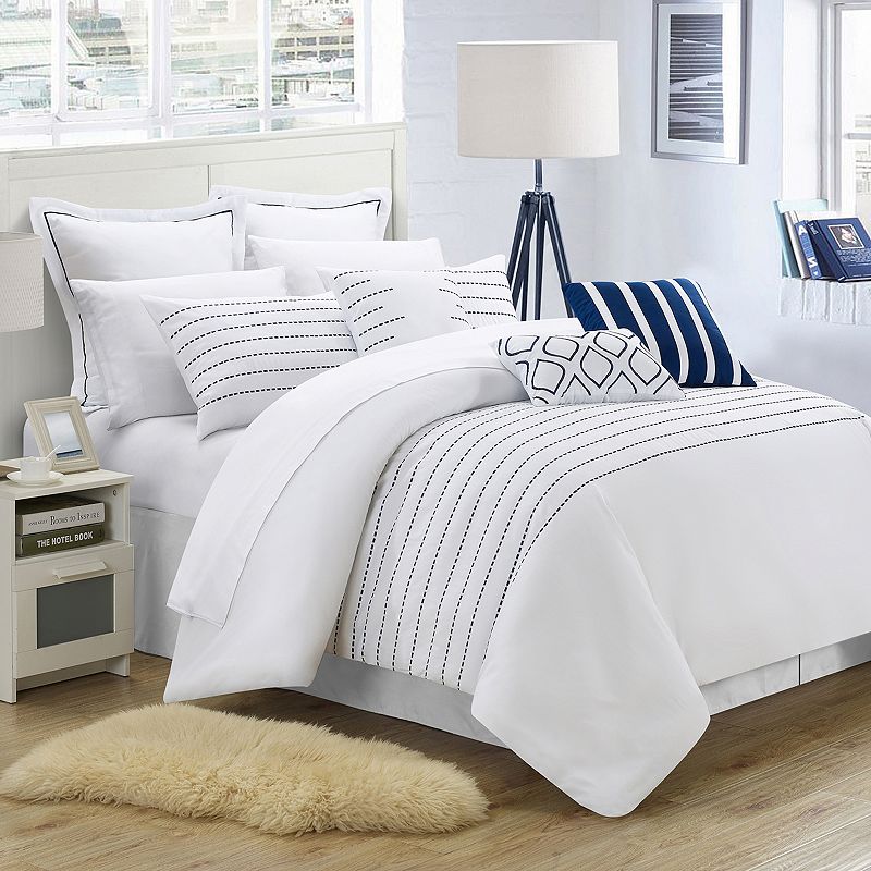 Chic Home Brenton 9-pc. Comforter Set, White, Queen