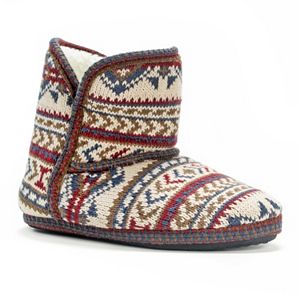 MUK LUKS Women's Knit Boot Slippers