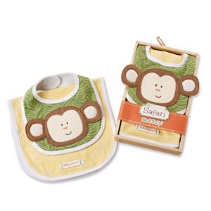 Baby Aspen Animal Bib & Burp Cloth Gift Set