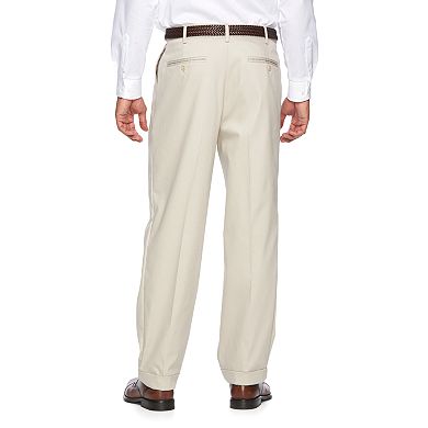 Men's Croft & Barrow® No-Iron Relaxed-Fit Pleated Khaki Pants
