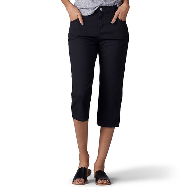 Petite Lee® Relaxed Fit Denim Capris