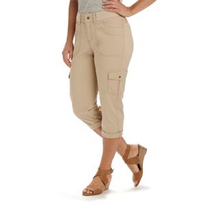 lee relaxed fit mid rise cargo capris