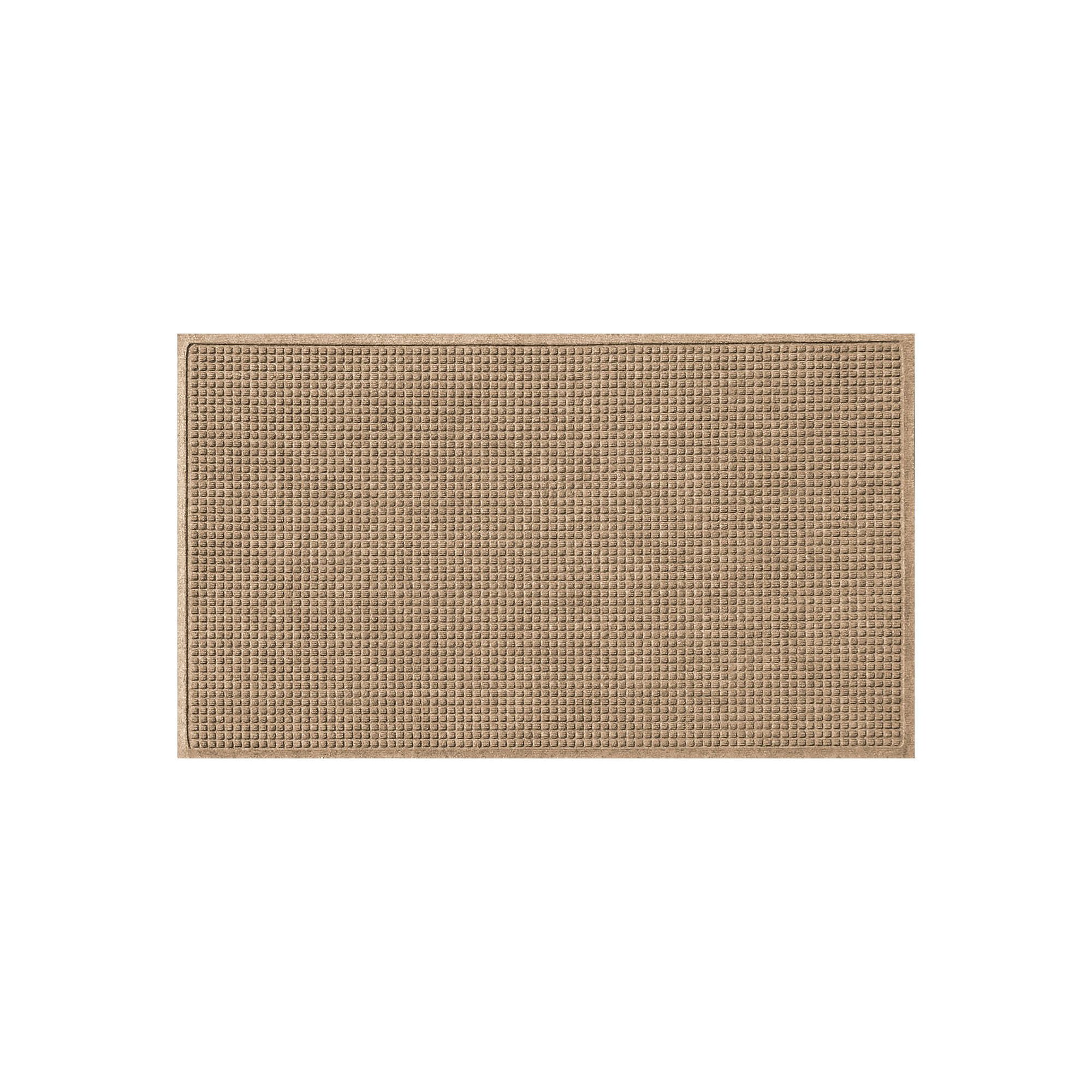 Waterhog Squares Indoor Outdoor Mat, Beige Khaki