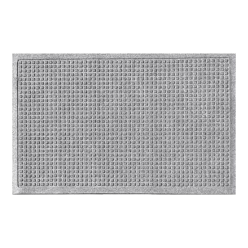 Waterhog Squares Indoor Outdoor Mat, Grey, 3X4 Ft