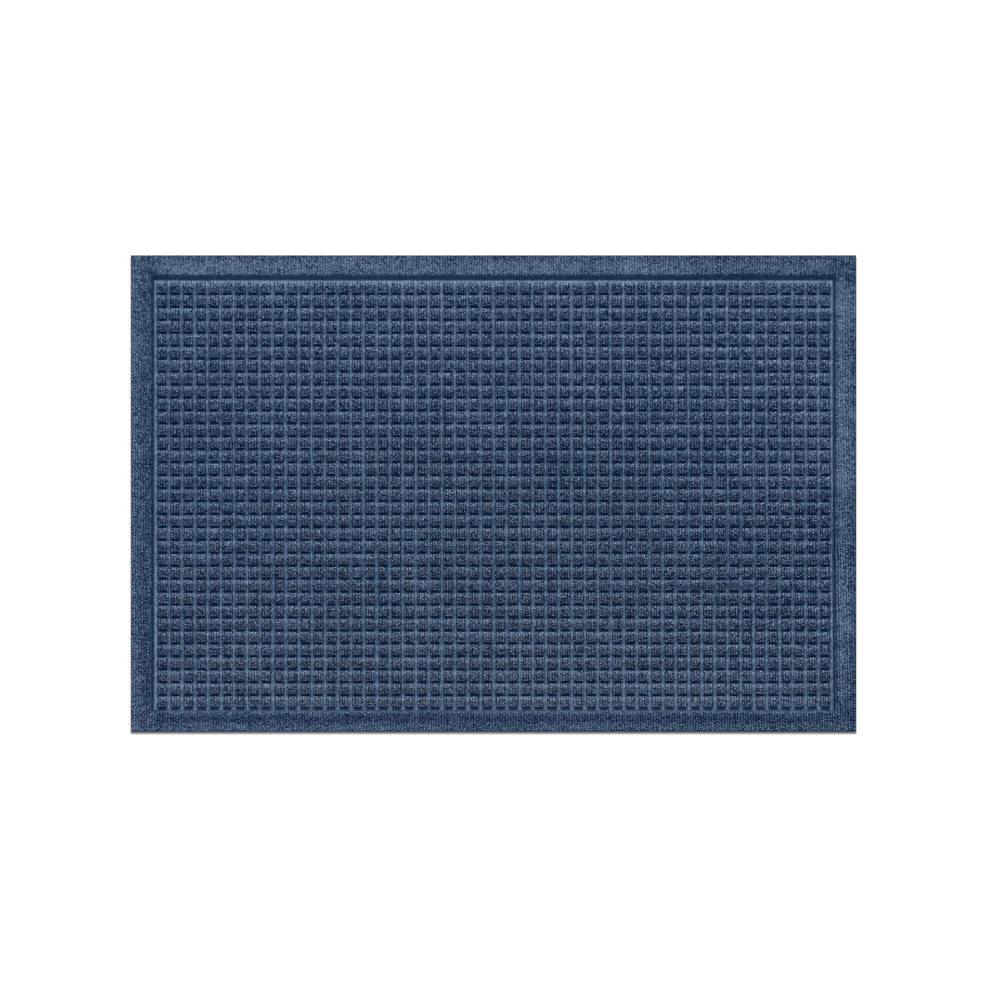 Waterhog Squares Indoor Outdoor Mat, Blue
