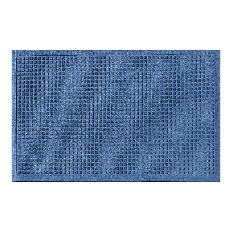 Waterhog Squares Indoor Outdoor Mat, Blue, 2X3 Ft