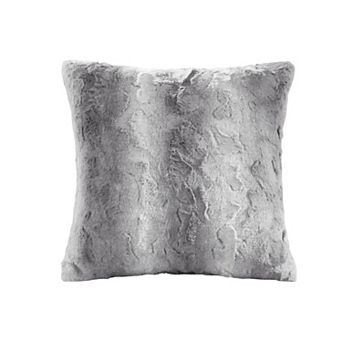 Madison Park Marselle Faux Fur Square Throw Pillow