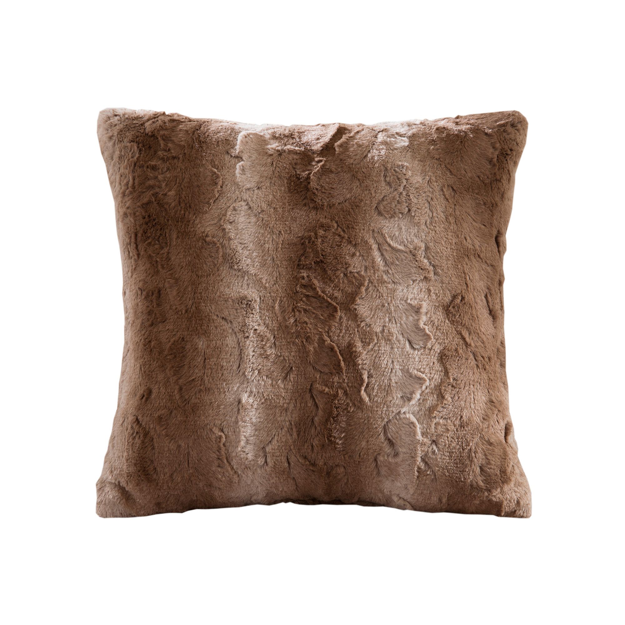 Madison Park Marselle Faux Fur Square Throw Pillow