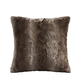 Madison Park Marselle Faux Fur Square Throw Pillow