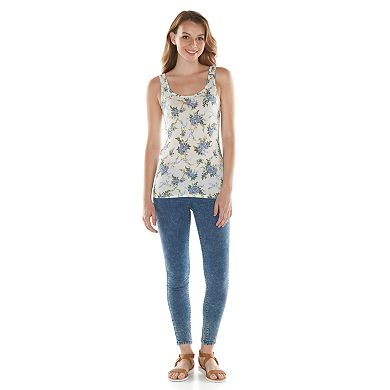 Juniors' SO® Perfectly Soft Double Scoop Tank Top