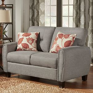 HomeVance Manda Eclipse Arm Loveseat