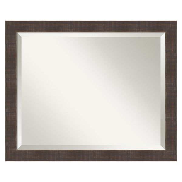 Rustic Beveled Wall Mirror