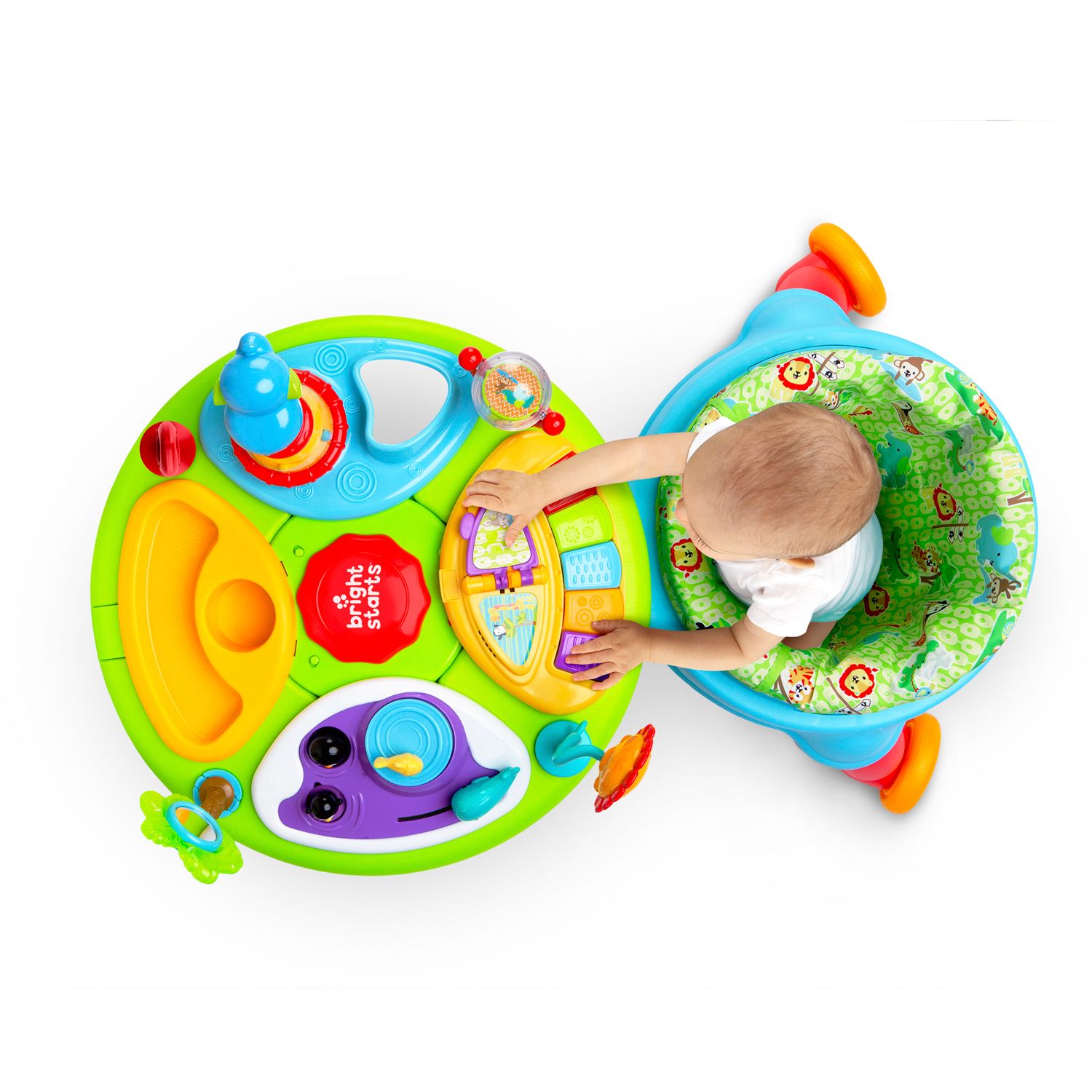 bright starts 3 in 1 around we go baby activity center