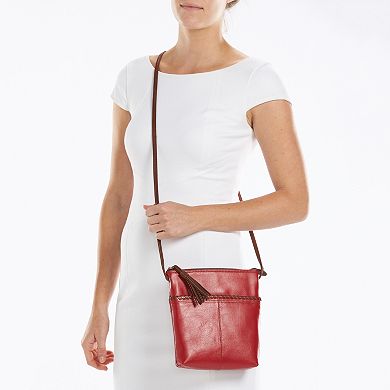 ili Leather Tassel Crossbody Bag