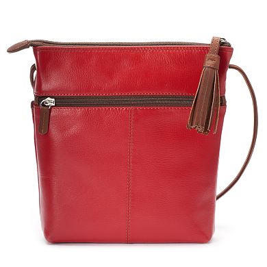 ili Leather Tassel Crossbody Bag